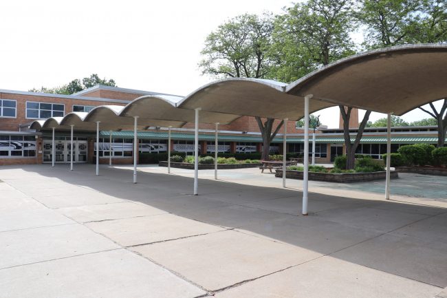 Edsel Ford High School front exterior