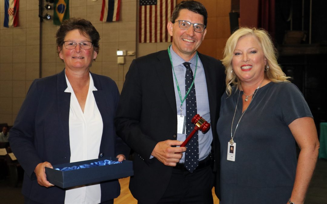 Press Release #55 – Superintendent Maleyko presented with gavel as incoming state association president