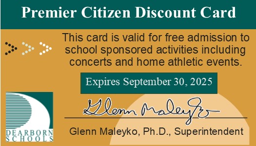Press Release #05 – Premier Citizen cards offer older district residents free admission to most home sporting events