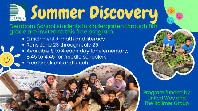 Summer Discovery 2025 flier